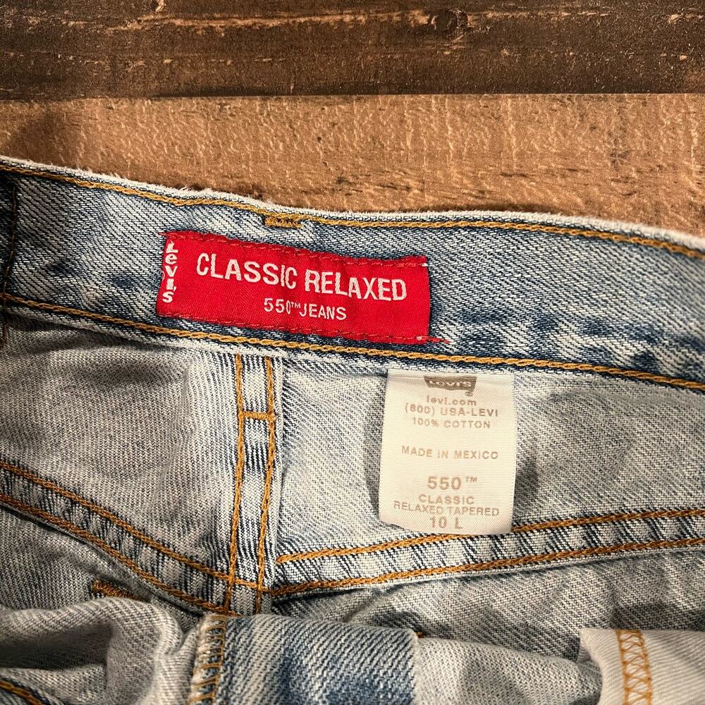 VINTAGE Levi 550 Jeans Women 10L Relaxed Fit Taper Leg Denim 90s - Picture 5 of 7